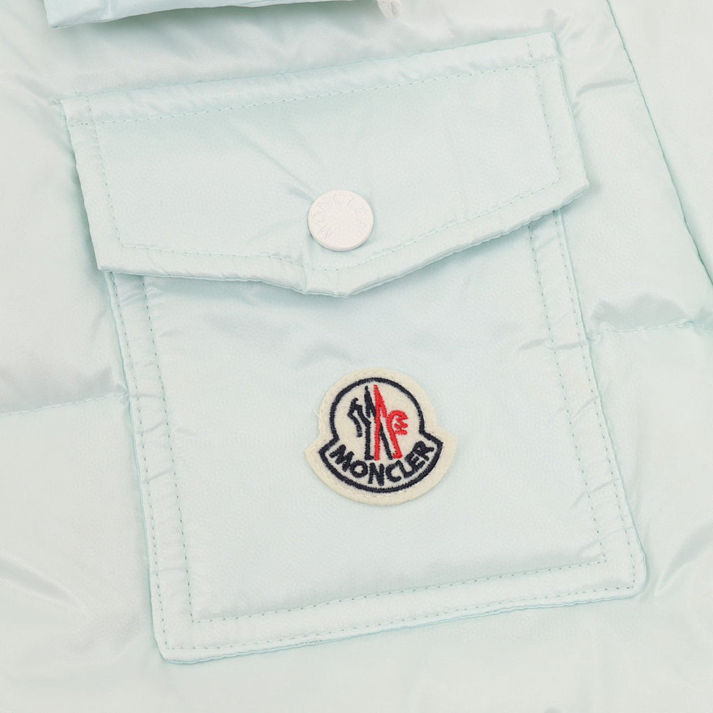Moncler Andro Women's Short Hooded Down Jacket - Mint - detail 2