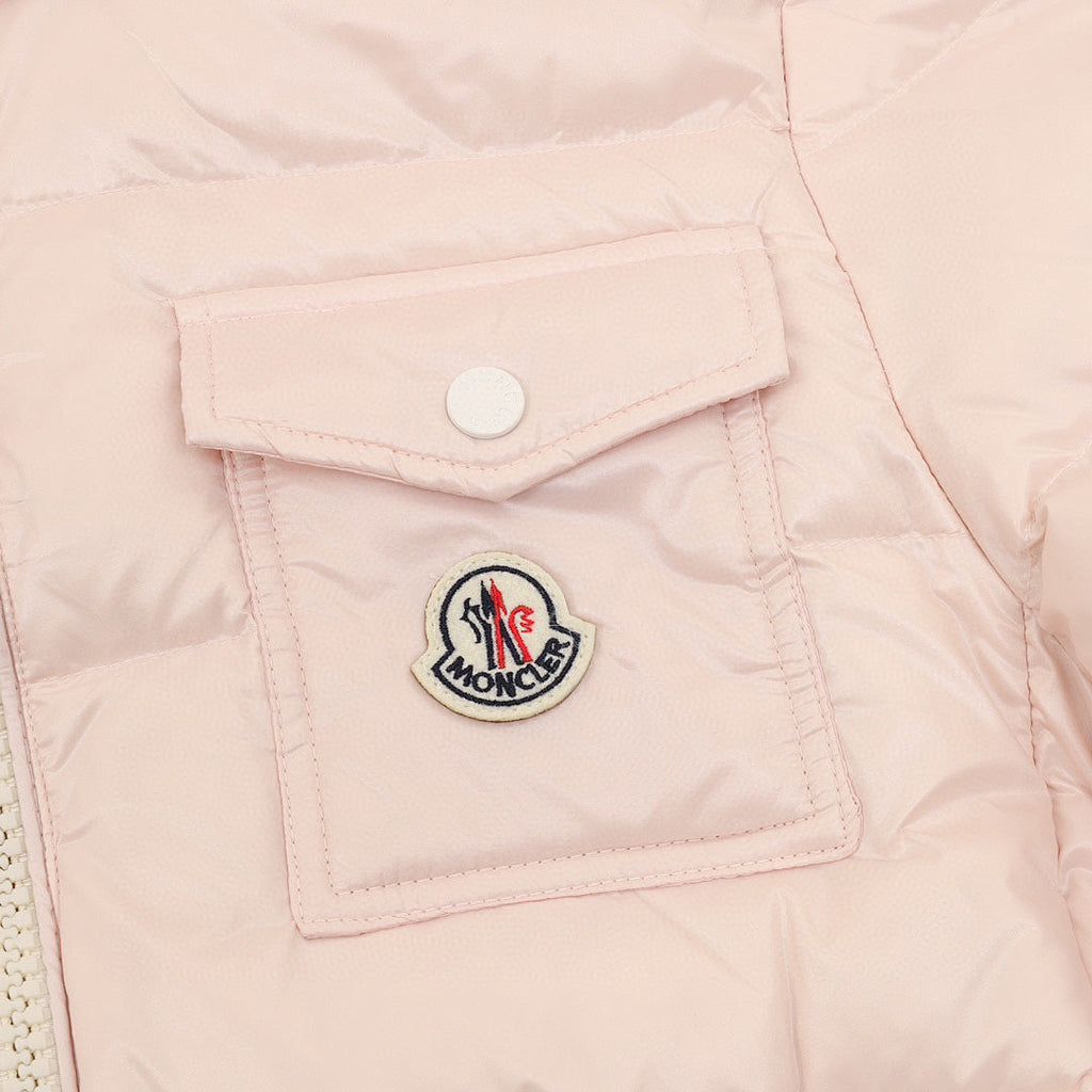 Moncler Andro Women's Short Hooded Down Jacket - Blush Pink - detail 2