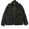 Moncler ALYX Double-Zip Hooded Down Jacket - Black - front view