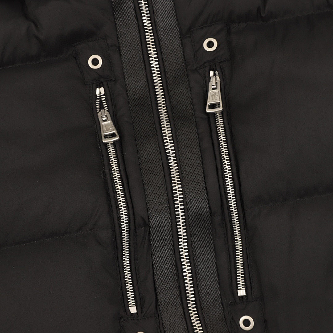 Moncler ALYX Double-Zip Hooded Down Jacket - Black - detail 2