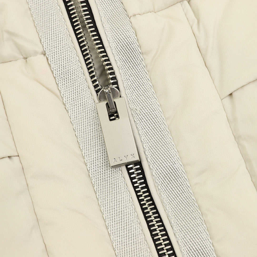Moncler ALYX Double-Zip Hooded Down Jacket - Ivory - detail 3