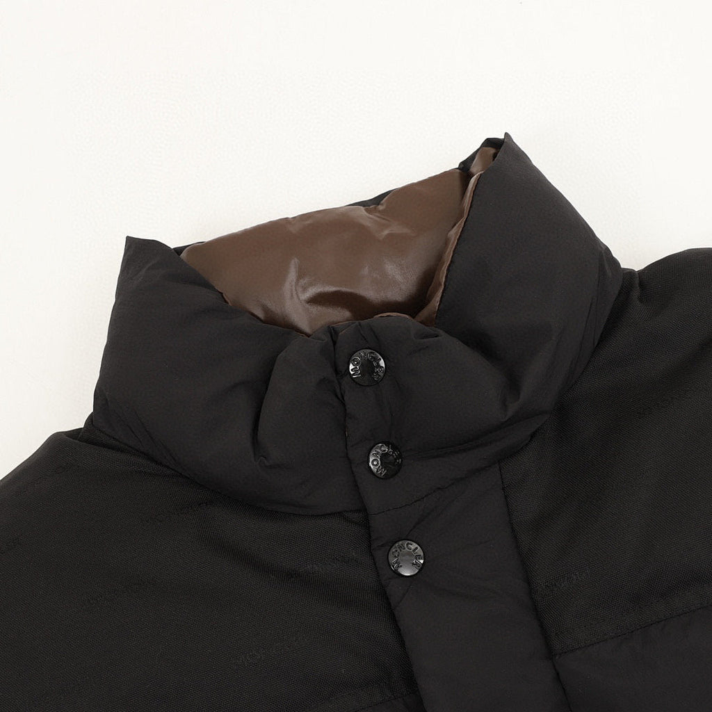 Moncler Verone Unisex Stand-Collar Down Jacket - Black - detail 1