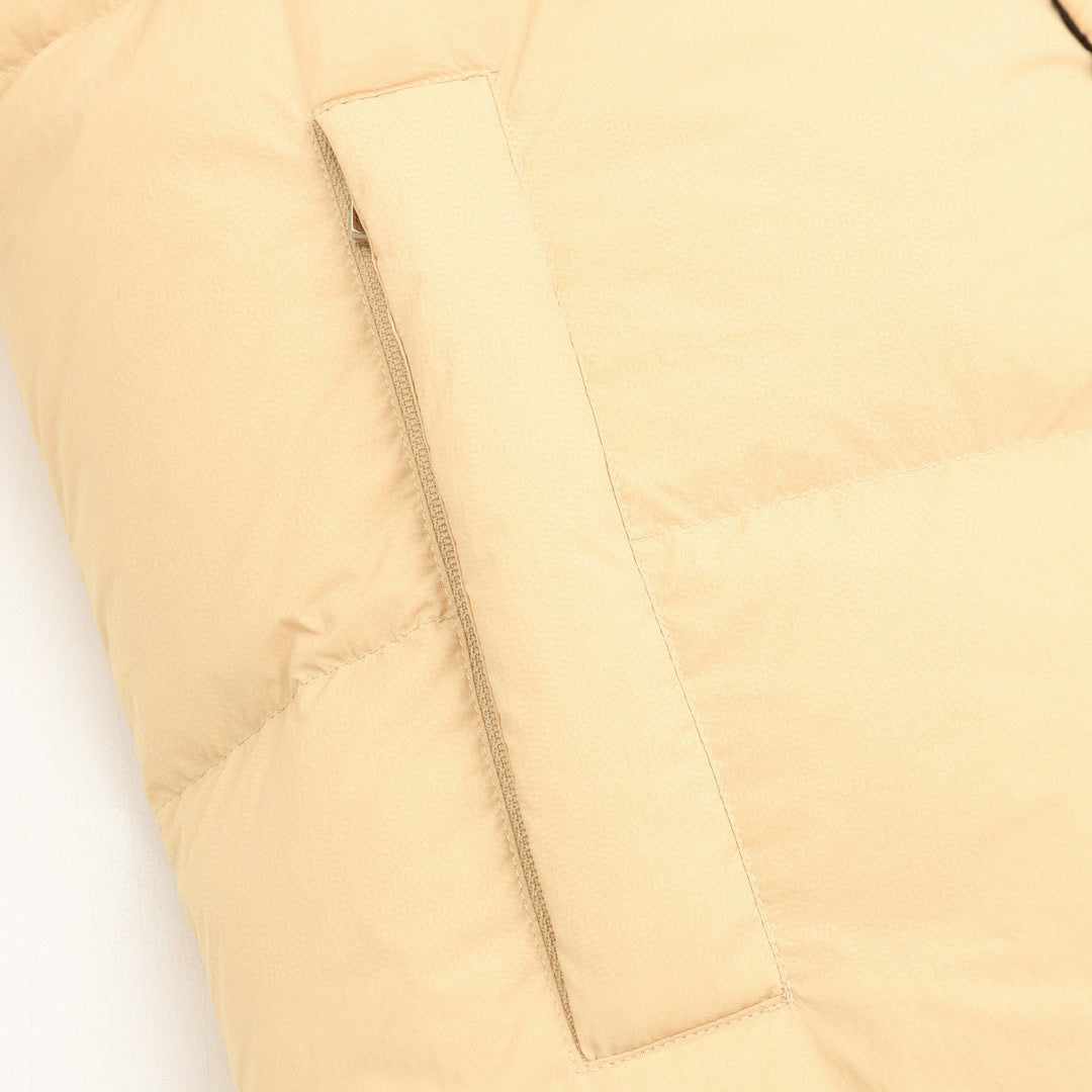 Moncler Verone Unisex Stand-Collar Down Jacket - Pale Yellow - detail 3