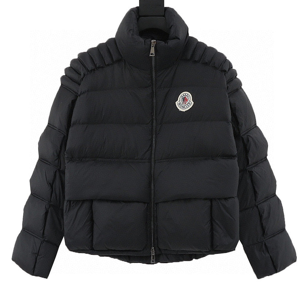 Moncler Raxxy 3D-Quilted Down Jacket - Black - front view