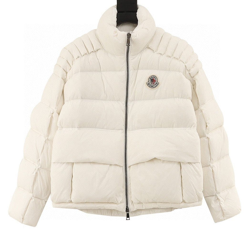 Moncler Raxxy 3D-Quilted Down Jacket - Ivory - front view