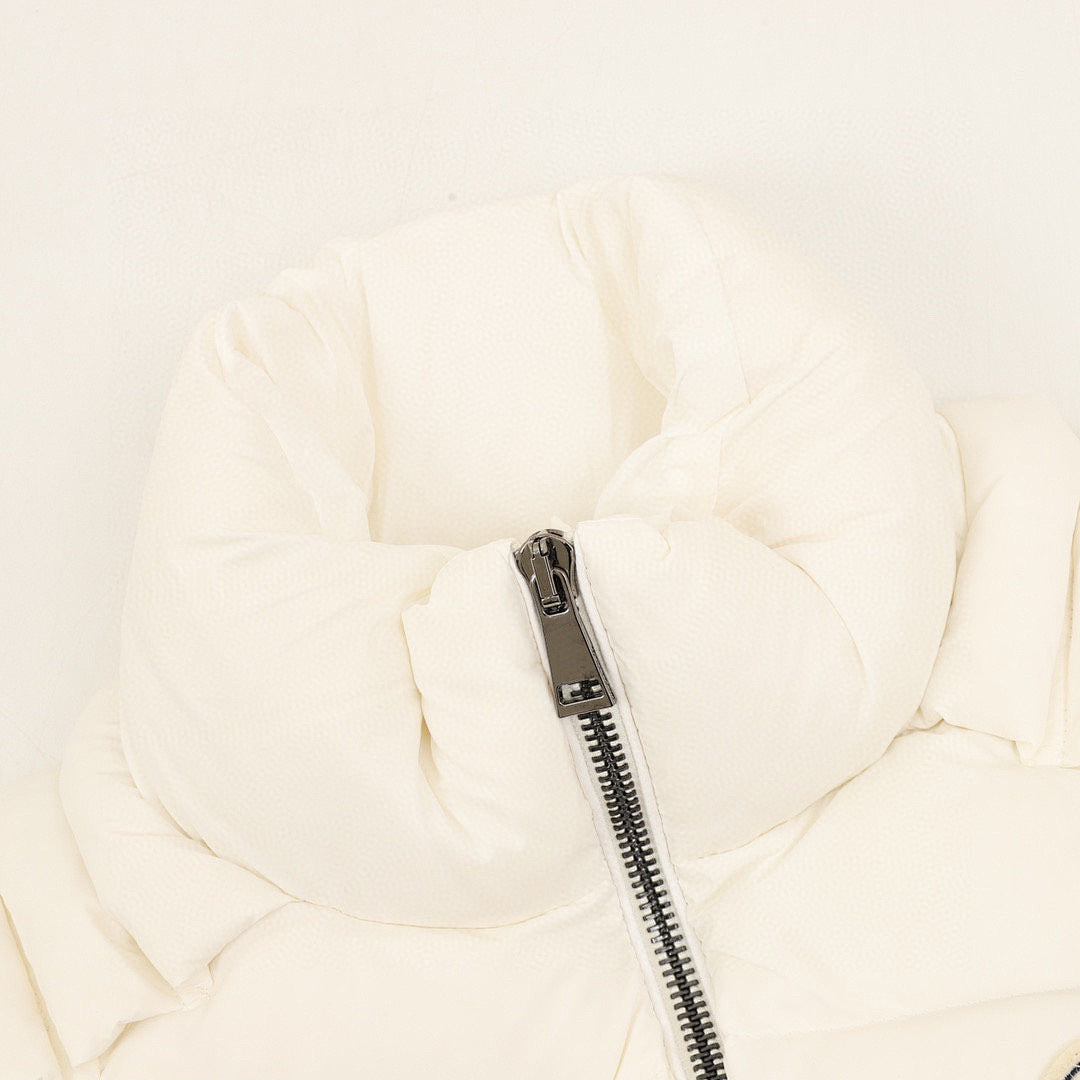Moncler Raxxy 3D-Quilted Down Jacket - Ivory - detail 1