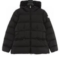 Moncler Avoce Women's Fitted Hooded Down Jacket - Black - front view