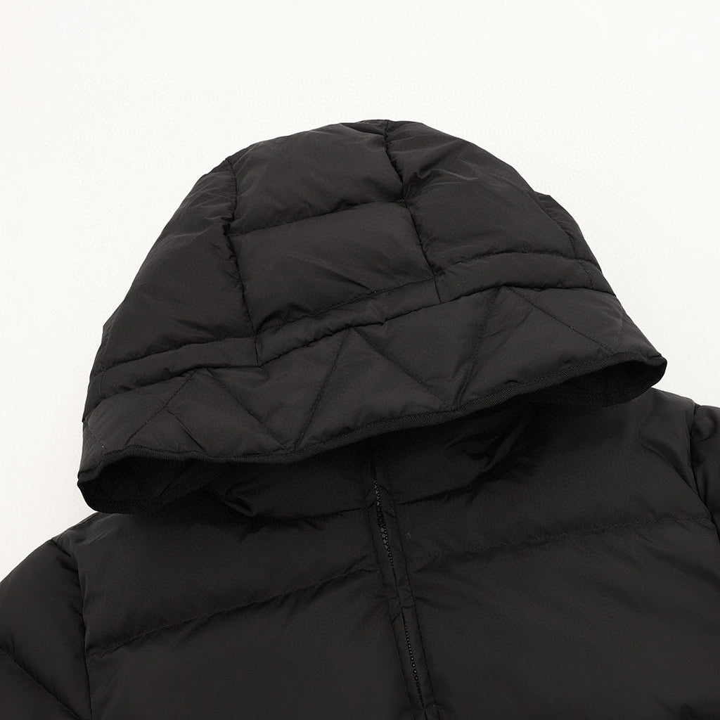 Moncler Avoce Women's Fitted Hooded Down Jacket - Black - detail 1
