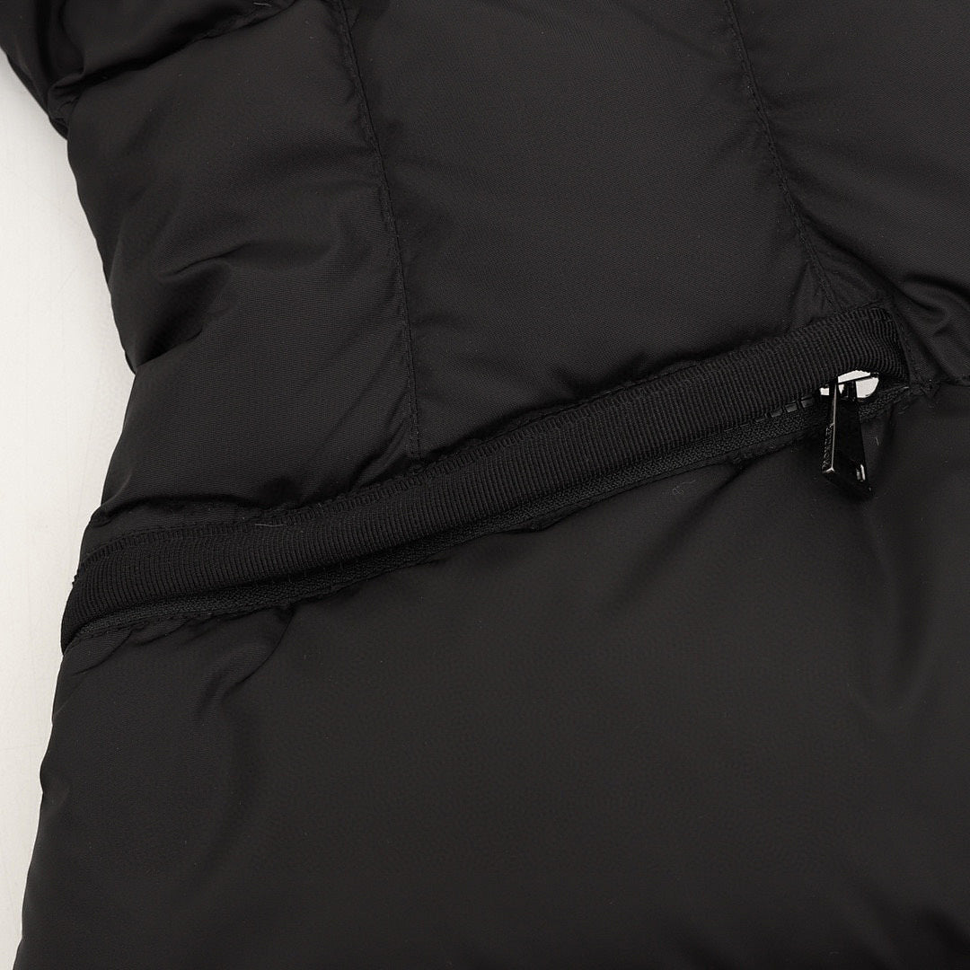 Moncler Avoce Women's Fitted Hooded Down Jacket - Black - detail 3