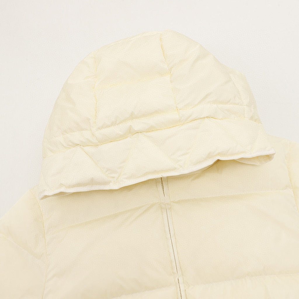Moncler Avoce Women's Fitted Hooded Down Jacket - Ivory - detail 1