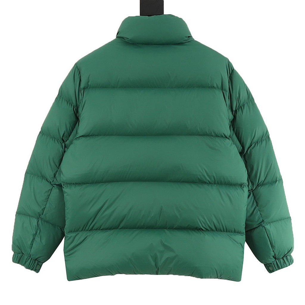 Moncler Citala Stand-Collar Down Jacket - Green - back view