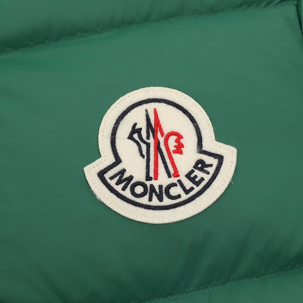 Moncler Citala Stand-Collar Down Jacket - Green - detail 2