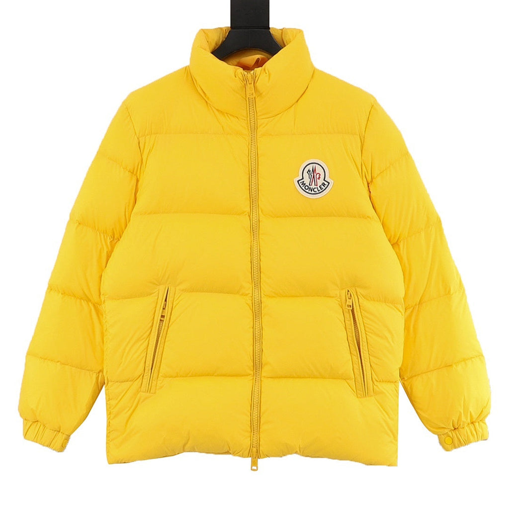 Moncler Citala Stand-Collar Down Jacket - Yellow - front view