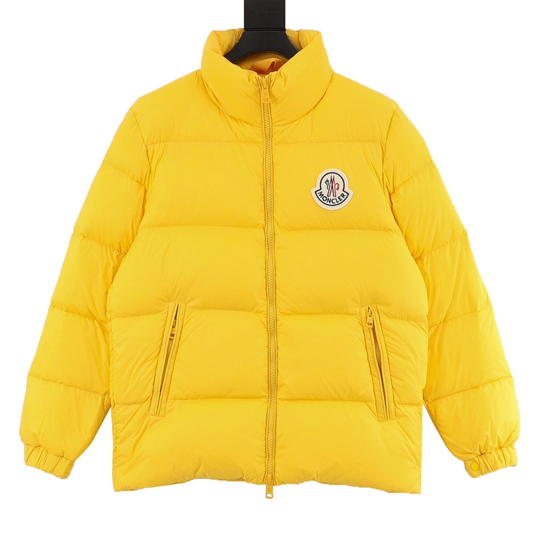 Moncler Citala Stand-Collar Down Jacket - Yellow - front view