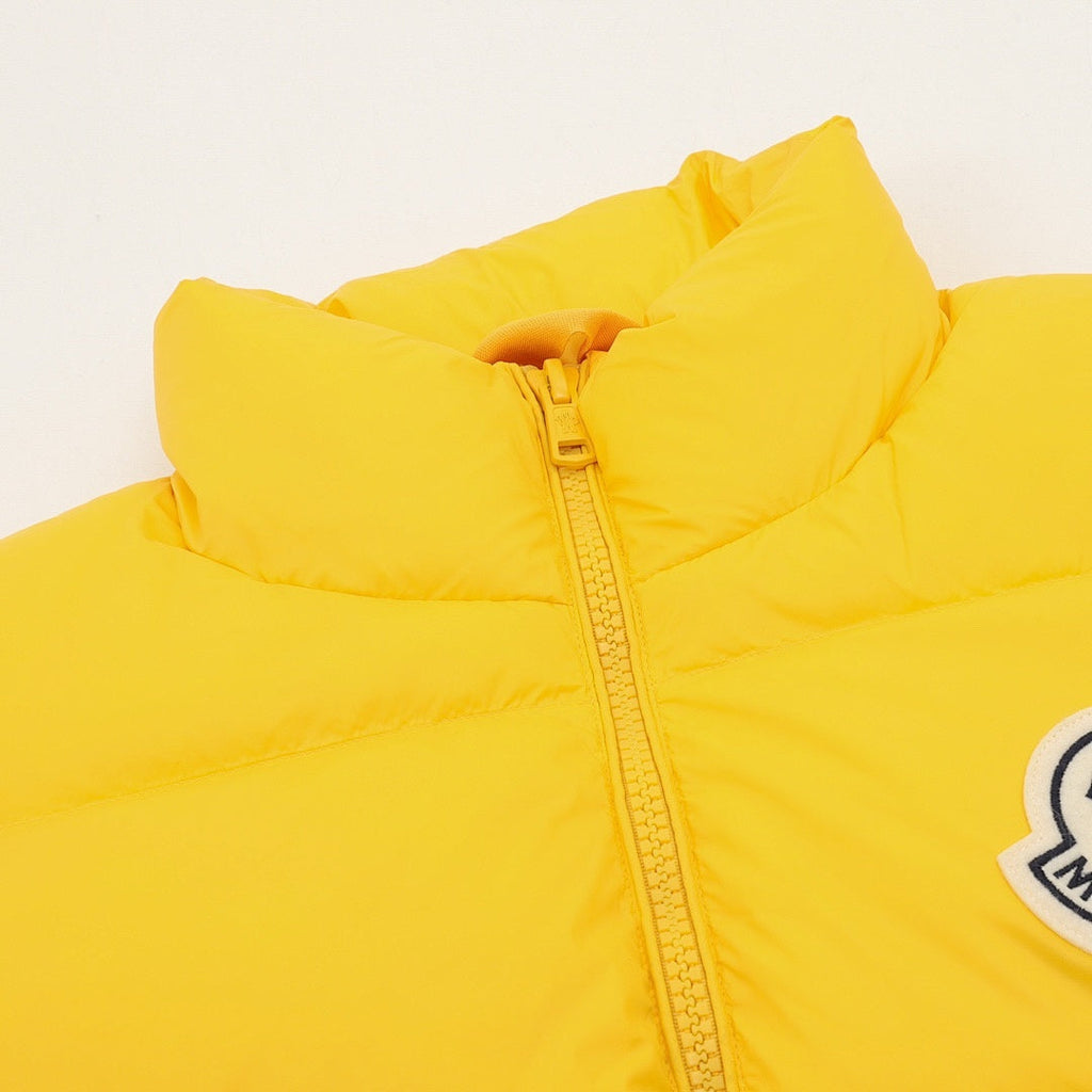 Moncler Citala Stand-Collar Down Jacket - Yellow - detail 1