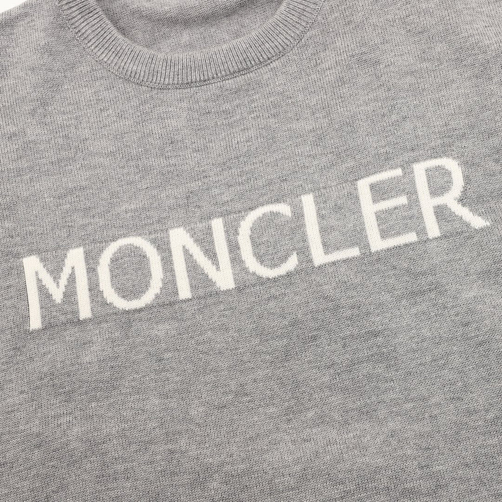 Moncler Letter-Logo Crewneck Sweater - Gray - detail 2