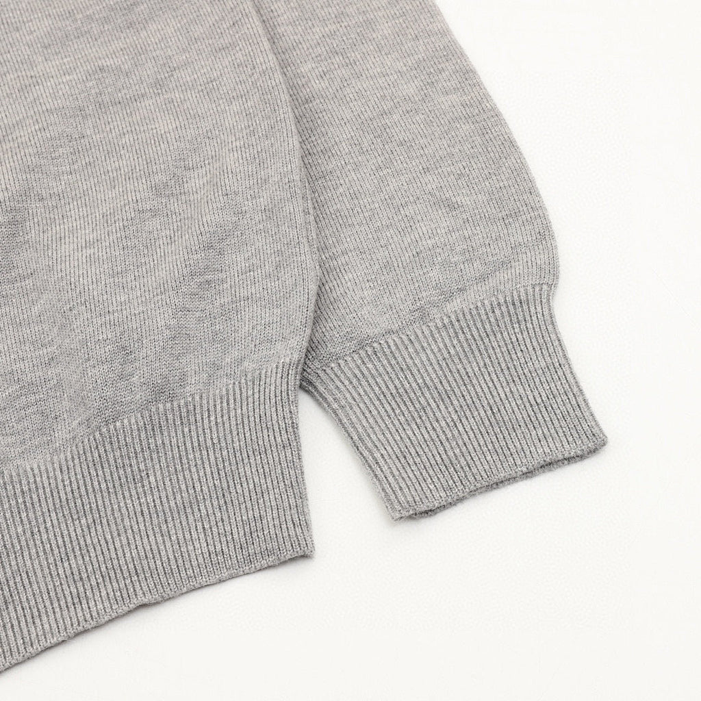 Moncler Letter-Logo Crewneck Sweater - Gray - detail 3