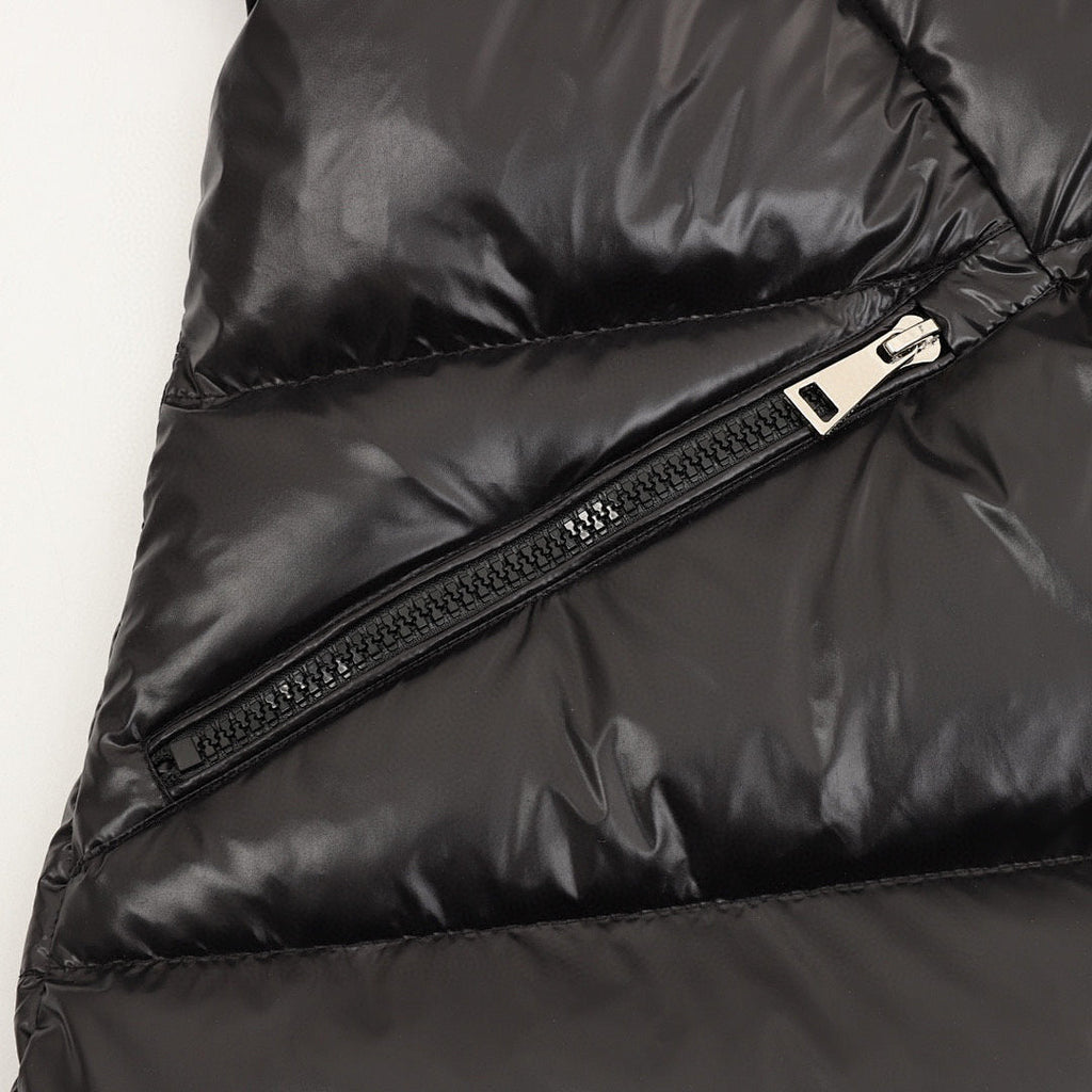 Moncler Bellevue Women's Long Down Coat - Black - detail 3