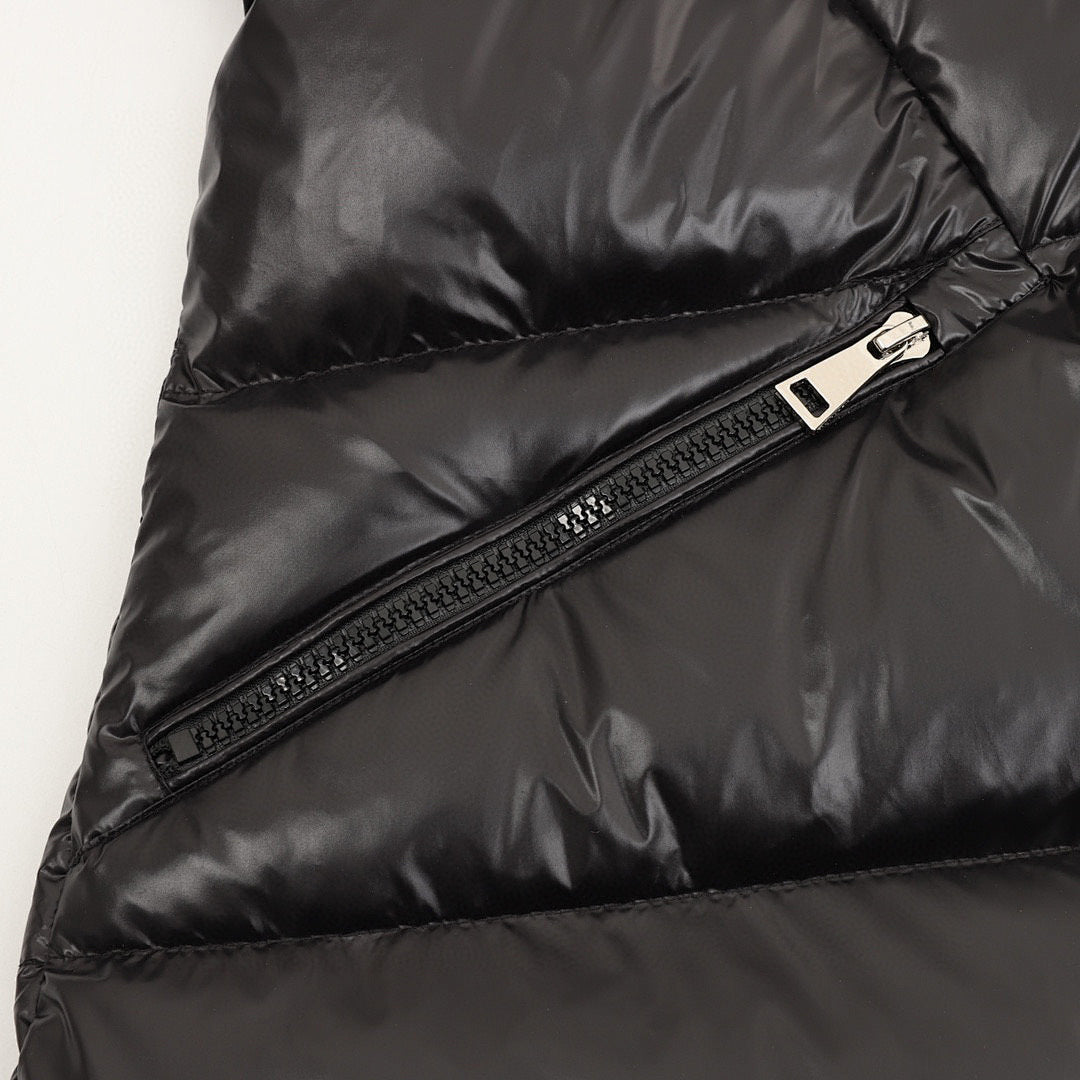 Moncler Bellevue Women's Long Down Coat - Black - detail 3