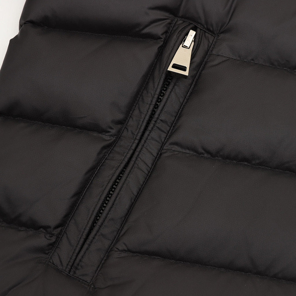 Moncler Maya Lightweight Hooded Down Jacket - Black - detail 2