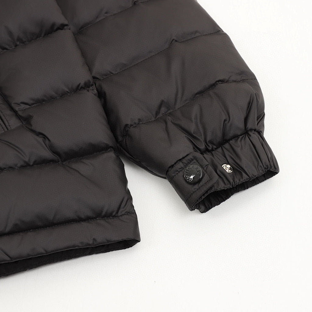 Moncler Maya Lightweight Hooded Down Jacket - Black - detail 3