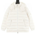 Moncler Maya Lightweight Hooded Down Jacket - Ivory - front view