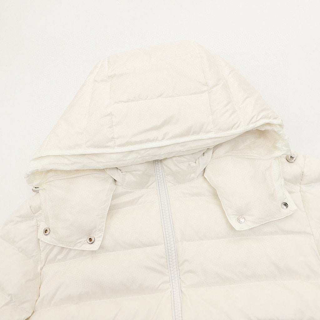 Moncler Maya Lightweight Hooded Down Jacket - Ivory - detail 1