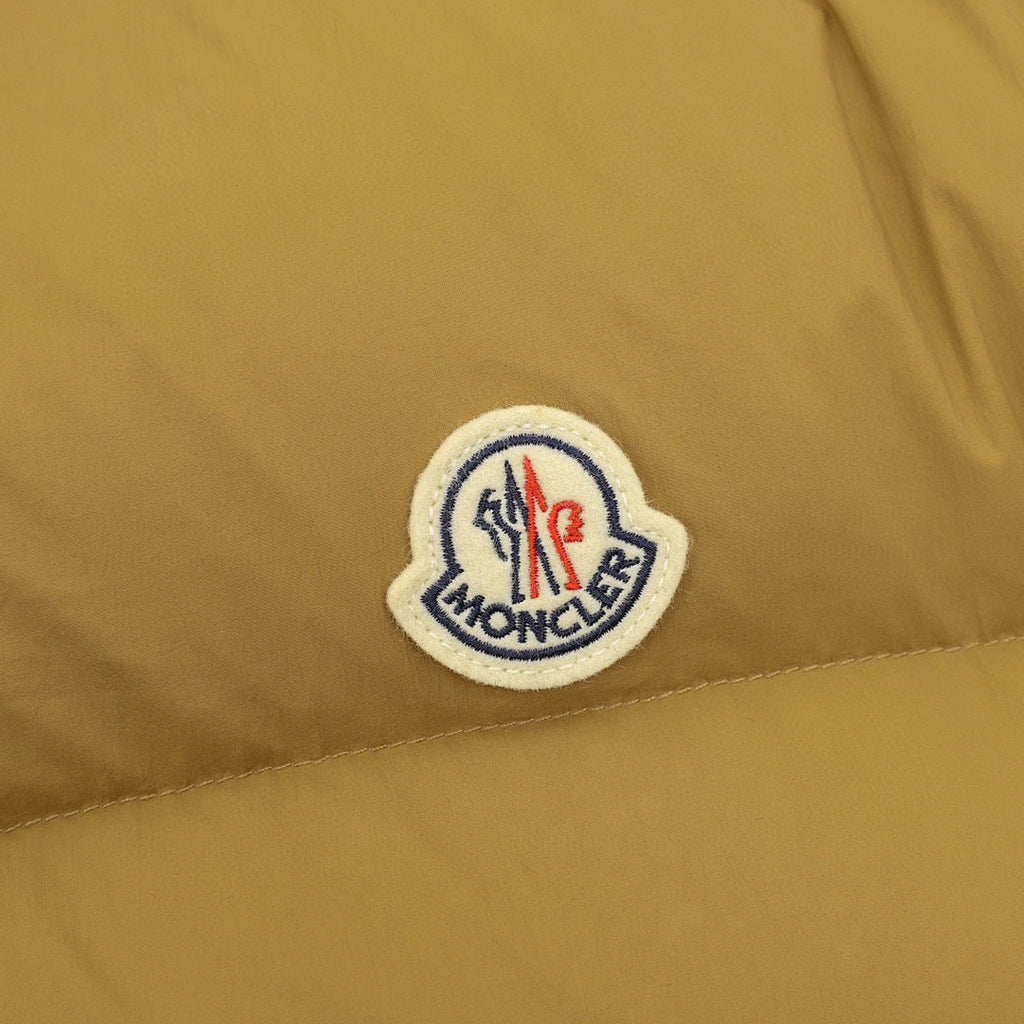 Moncler Selle Cropped Drawstring Down Jacket - Mustard - detail 2