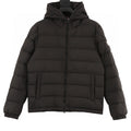 Moncler Adjustable-Hood Quilted Down Jacket - Black - front view