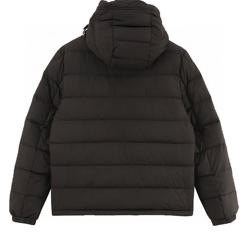 Moncler Adjustable-Hood Quilted Down Jacket - Black - back view