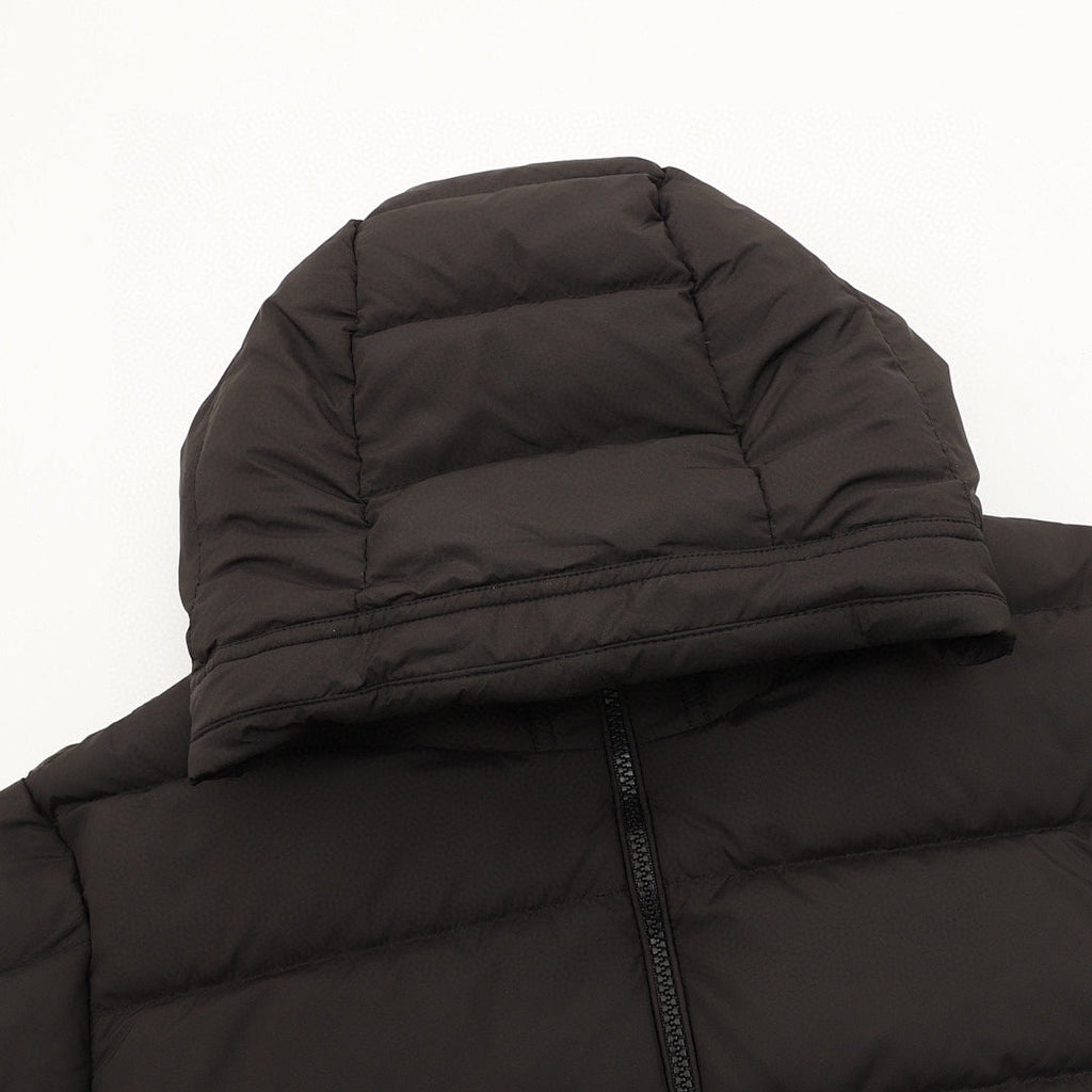Moncler Adjustable-Hood Quilted Down Jacket - Black - detail 1