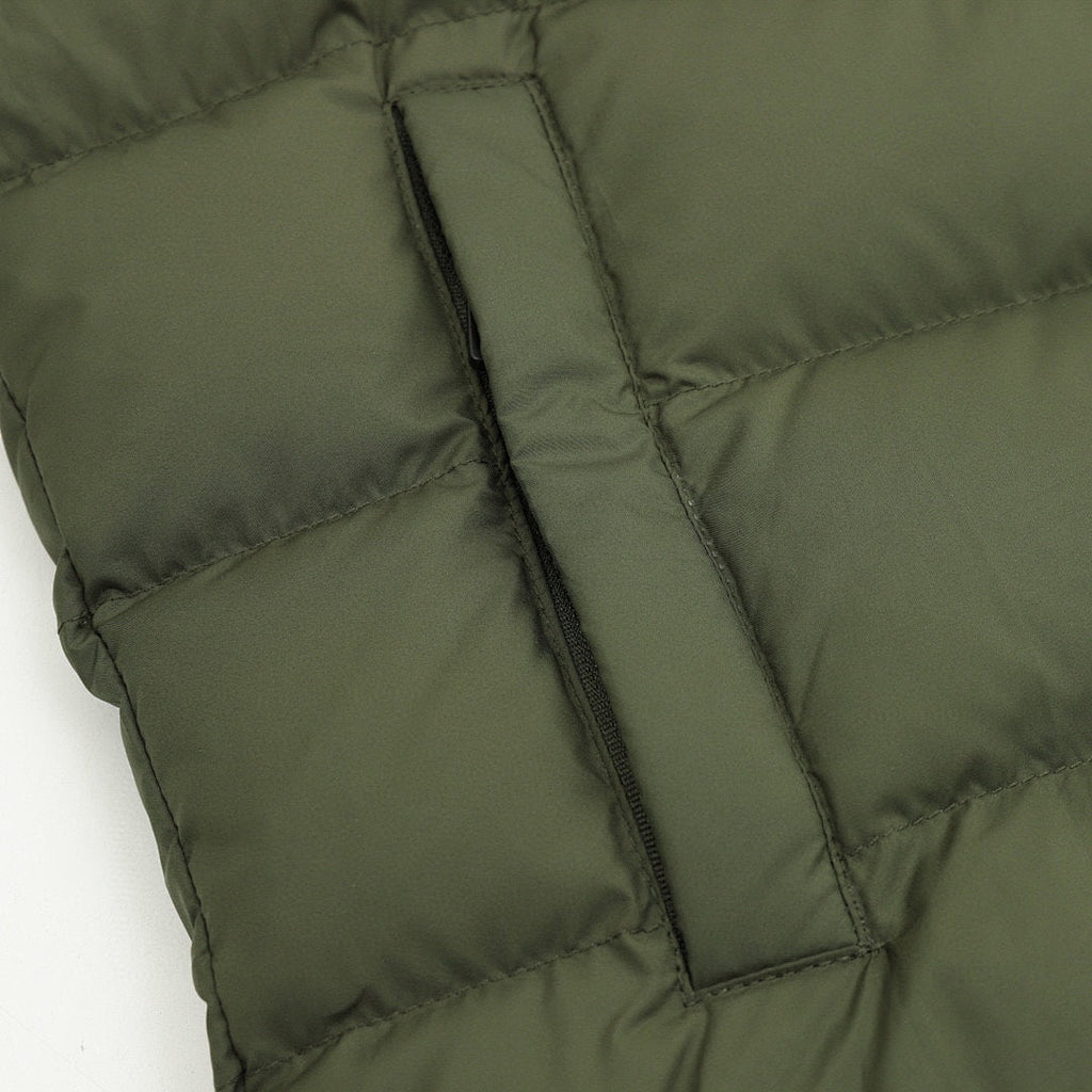 Moncler Adjustable-Hood Quilted Down Jacket - Olive - detail 3
