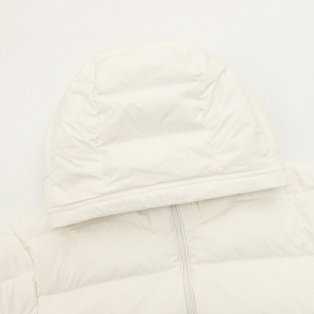 Moncler Adjustable-Hood Quilted Down Jacket - Ivory - detail 1