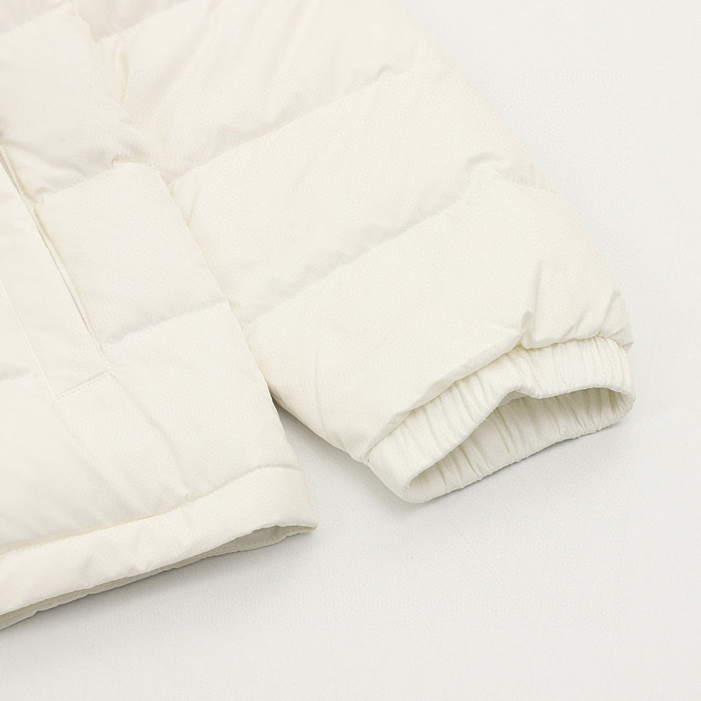 Moncler Adjustable-Hood Quilted Down Jacket - Ivory - detail 2