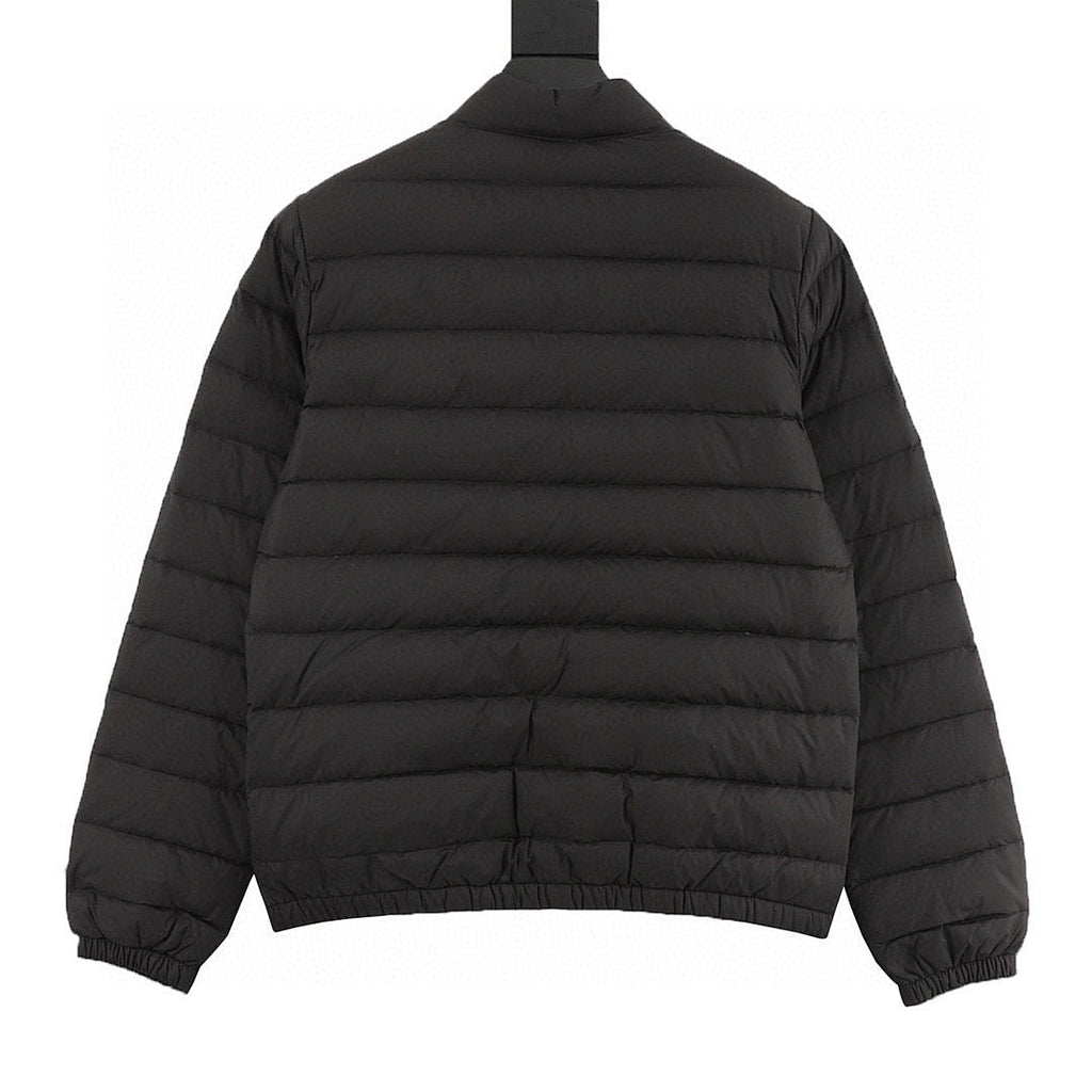 Moncler Lans Stand-Collar Pocket Down Jacket - Black - back view
