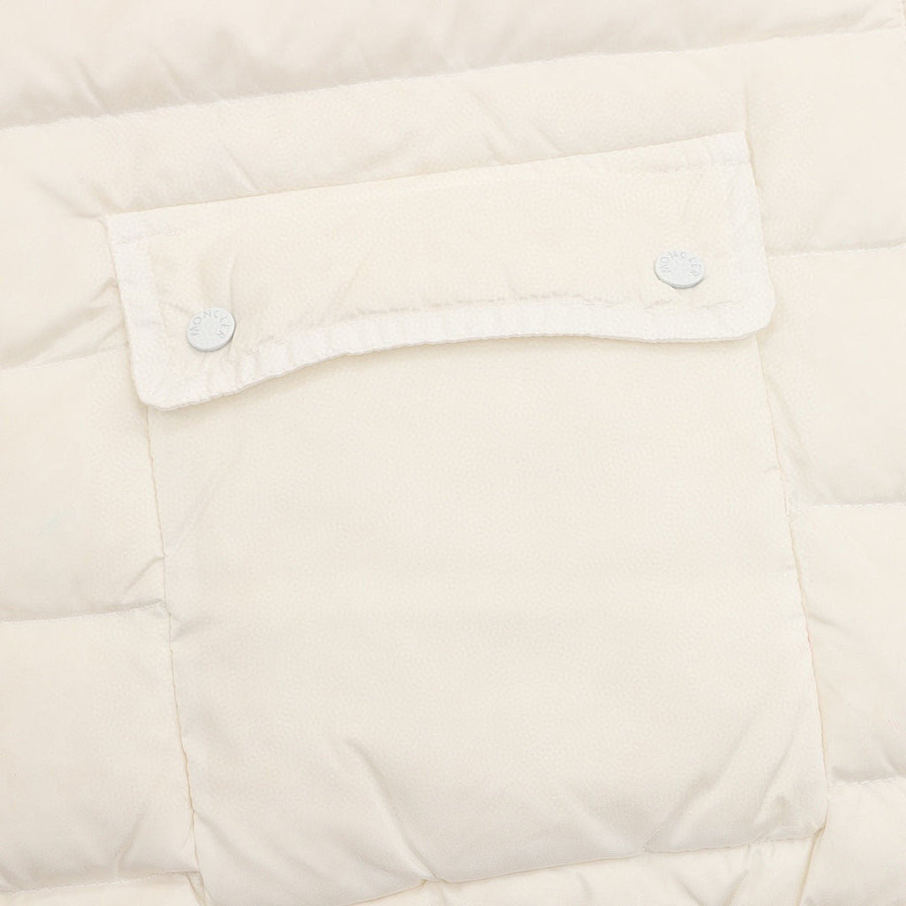 Moncler Lans Stand-Collar Pocket Down Jacket - Ivory - detail 2