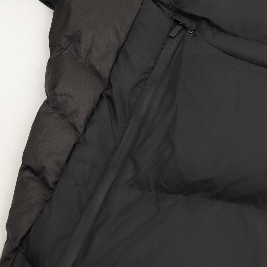 Moncler High-Neck Hooded Down Jacket - Black - detail 3