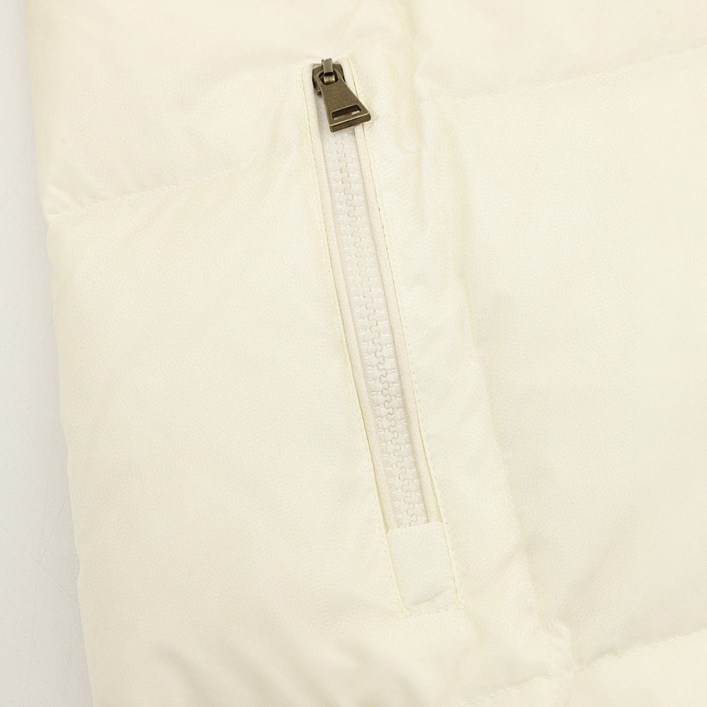 Moncler Women's Long Hooded Down Coat - Ivory - detail 3