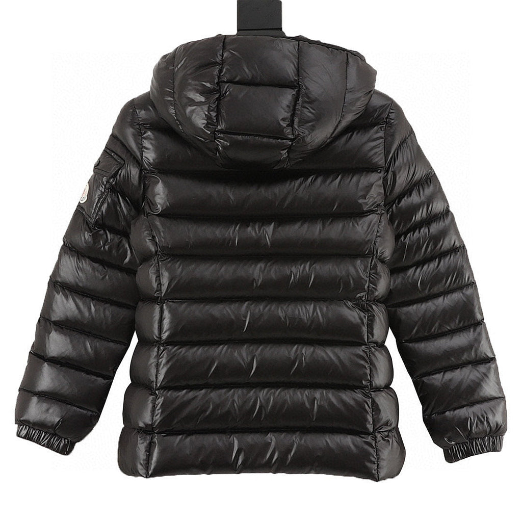 Moncler Women's Classic Fitted Hooded Down Jacket - Black - back view