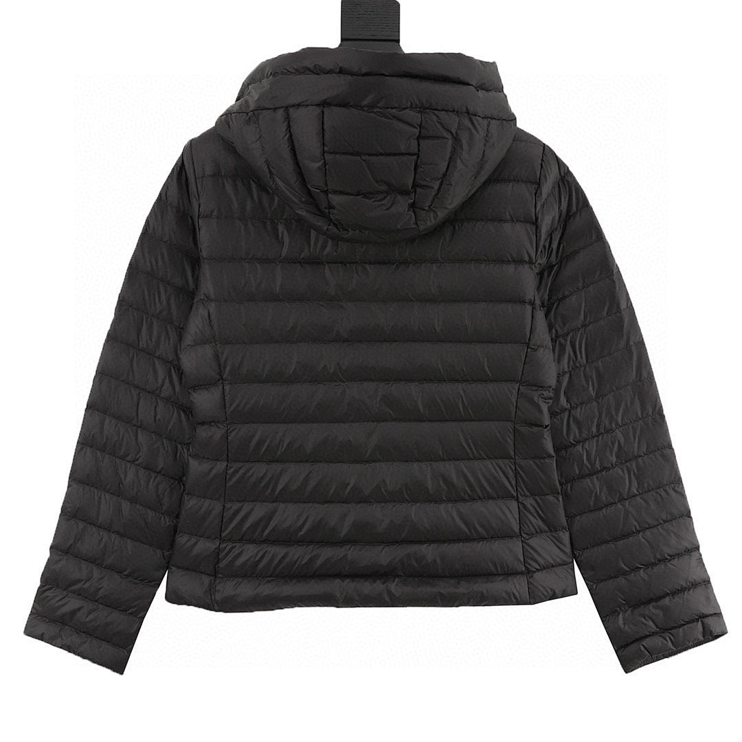 Moncler Ige Women's Short Hooded Down Jacket - Black - back view