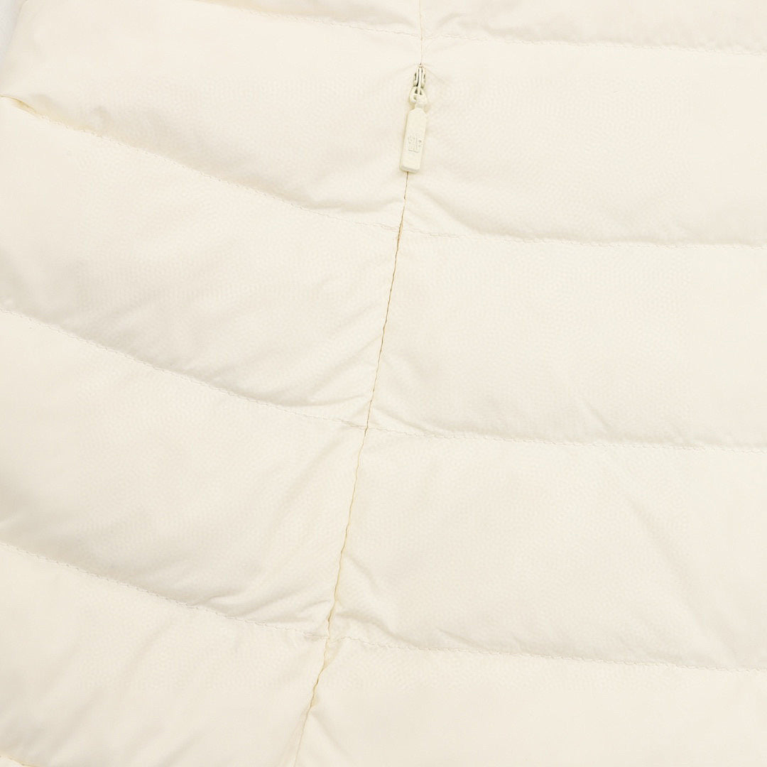 Moncler Ige Women's Short Hooded Down Jacket - Ivory - detail 2