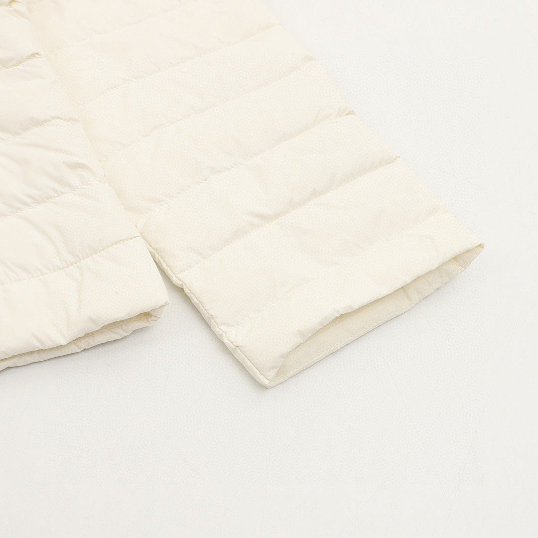 Moncler Ige Women's Short Hooded Down Jacket - Ivory - detail 3