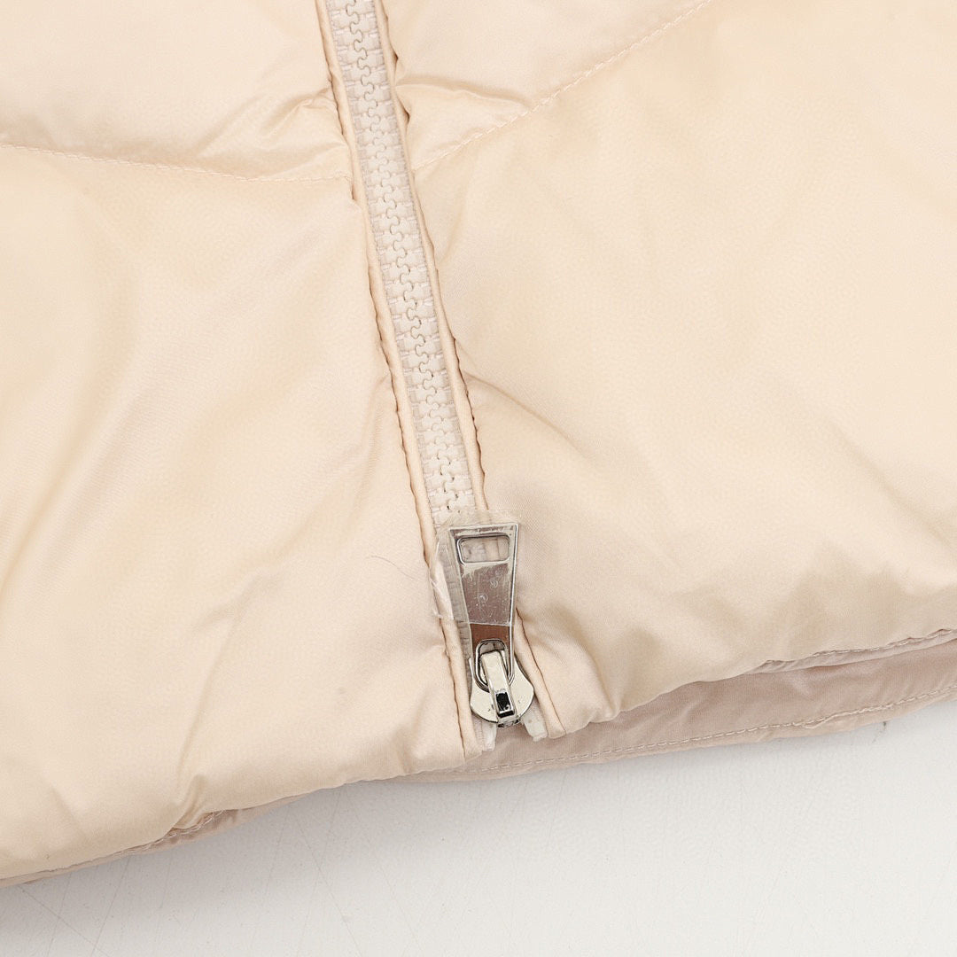 Moncler Women's Chevron-Panel Knit Cardigan - Beige - detail 3