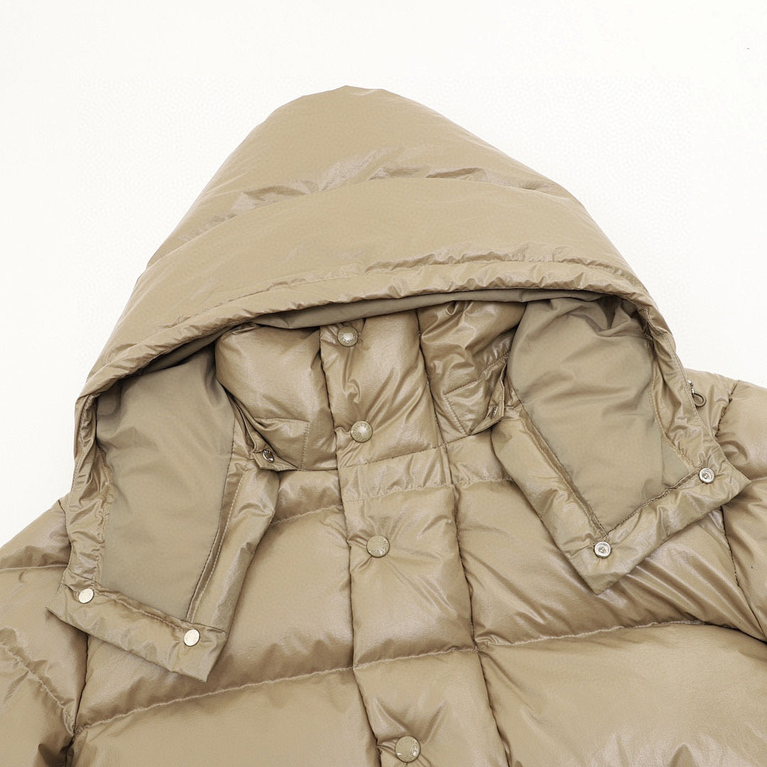 Moncler Maya Hooded Down Jacket - Khaki - detail 1