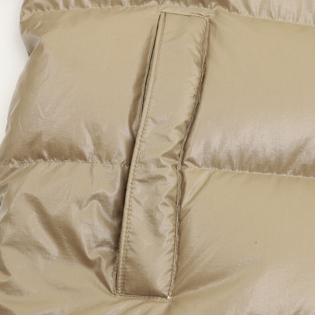 Moncler Maya Hooded Down Jacket - Khaki - detail 3