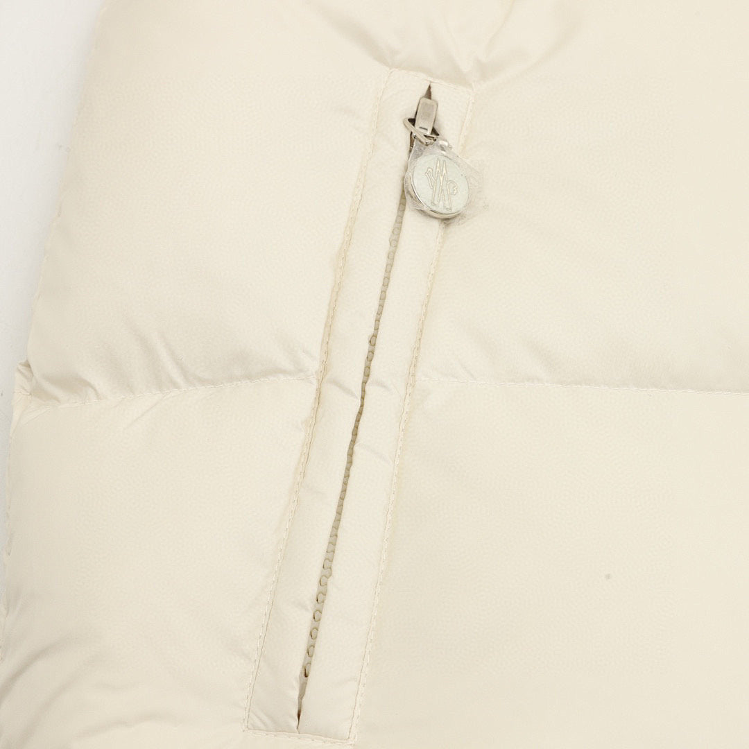 Moncler Escaut Women's Textured-Panel Down Jacket - Ivory - detail 3