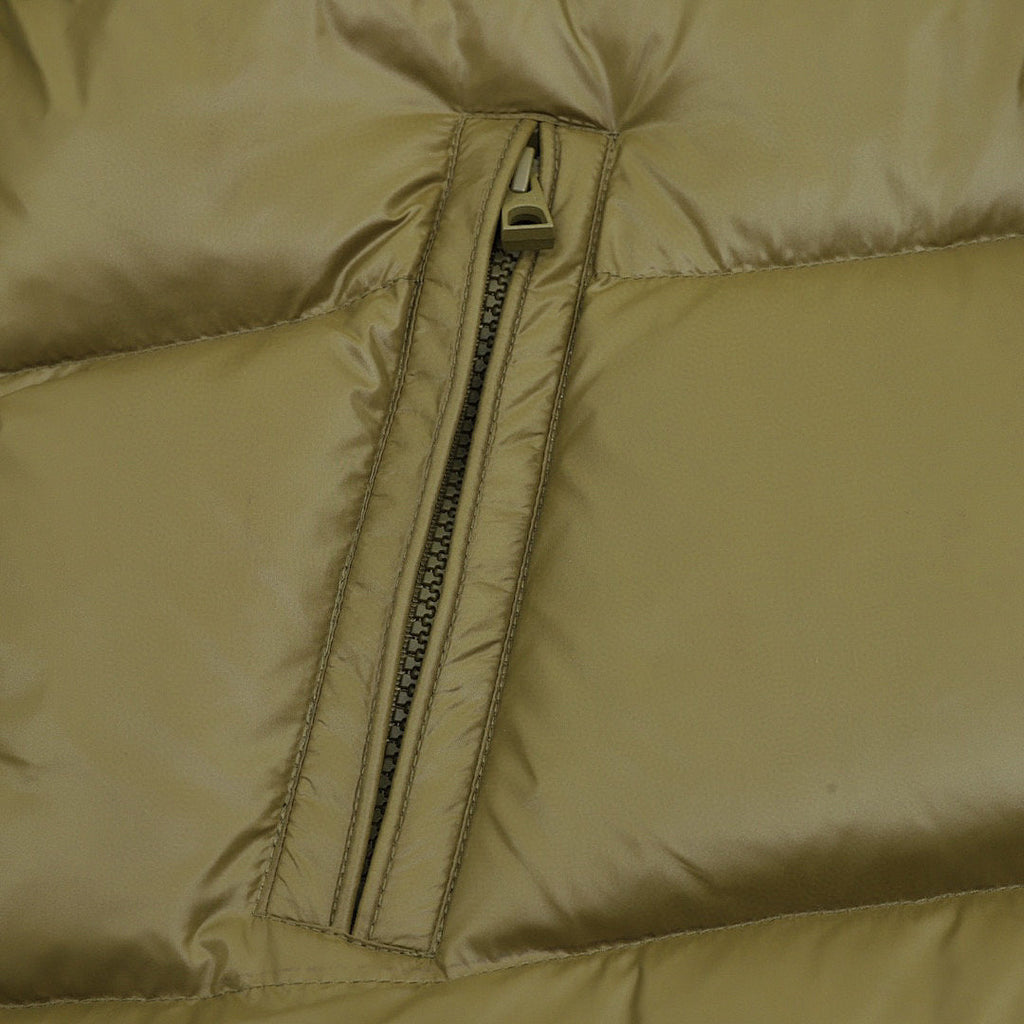Moncler Stand-Collar Down Jacket - Olive - detail 2