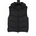 Moncler Black-Badge Hooded Down Vest - Black - front view