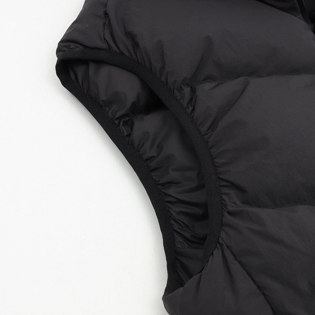 Moncler Black-Badge Hooded Down Vest - Black - detail 3