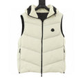 Moncler Black-Badge Hooded Down Vest - Ivory - front view